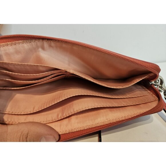 Coach Pink 8 inch Wristlet Wallet | 3 Zipper Compartments - Picture 11 of 14